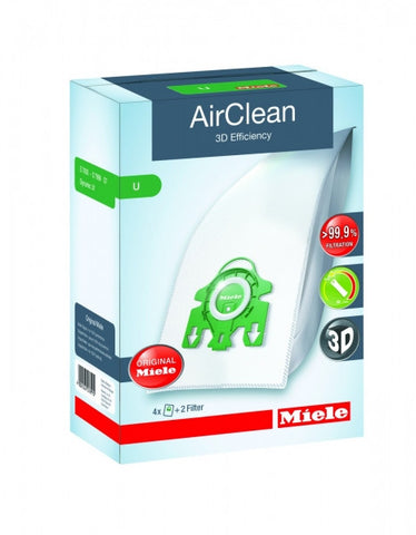 AirClean 3D Efficiency Dustbags Type U